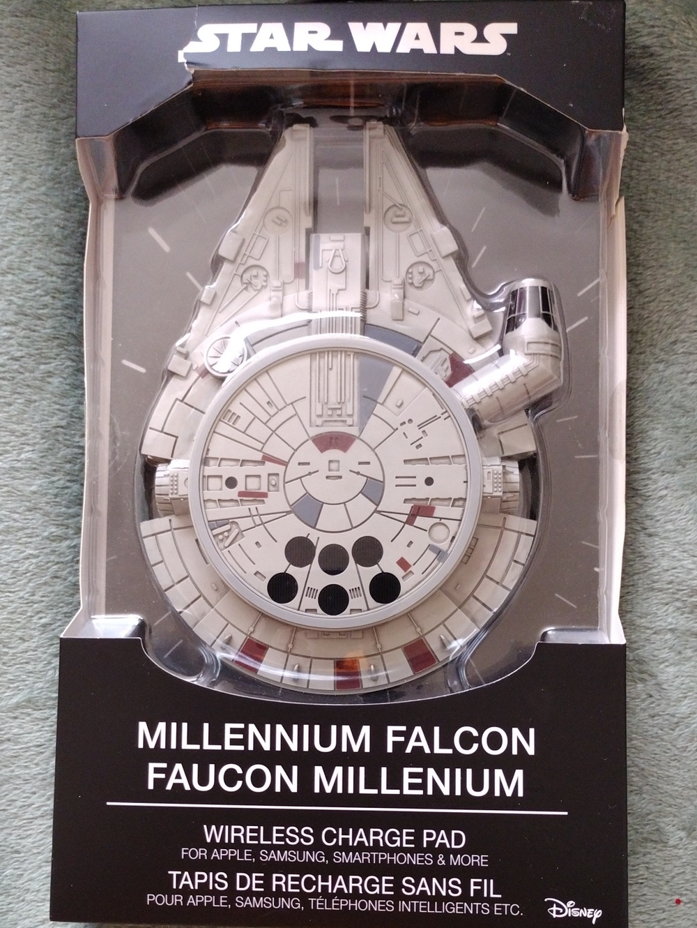 Star Wars Millennium Falcon Gray Wireless Charging Pad